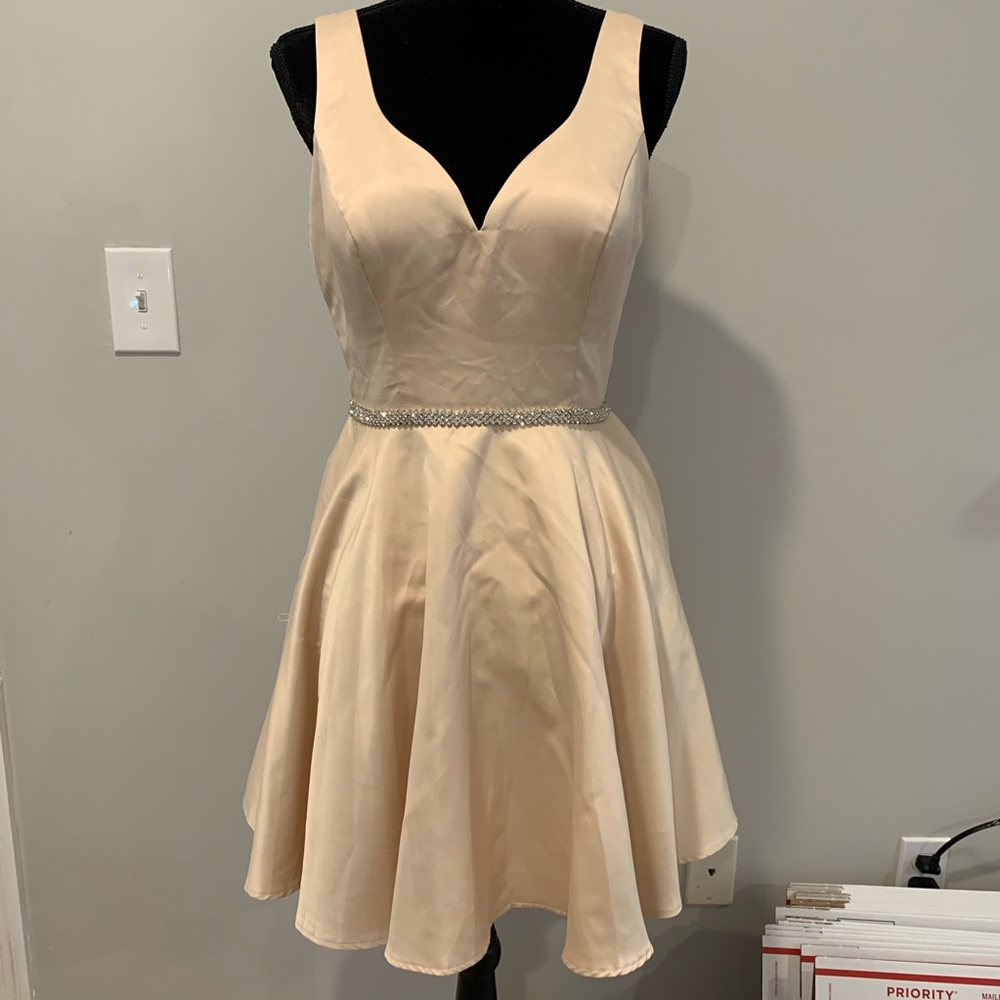 Champagne Party Dress (NYC Boutique)